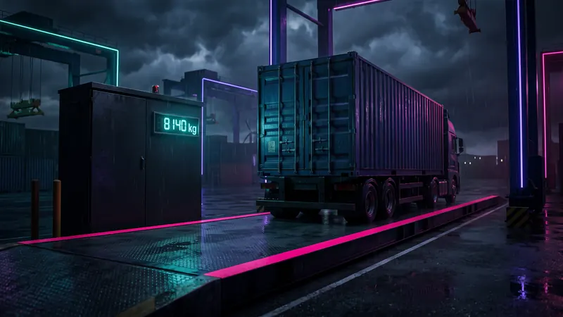 A weighbridge reading low for a heavily loaded container